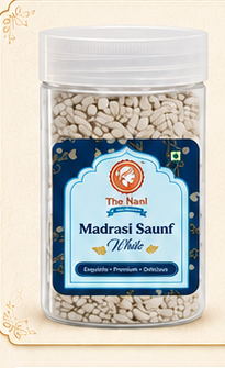 Madrasi Saunf White jar